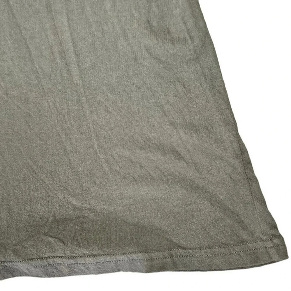 Susina Size Medium Gray‎ Olive Sleeveless Scoop-Neck Cinch Back Tank Top - Picture 5 of 7